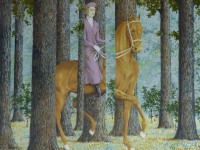 Sala Rene Magritte - Le blanc - seing- litografia - 78 x 58 cms - 1959